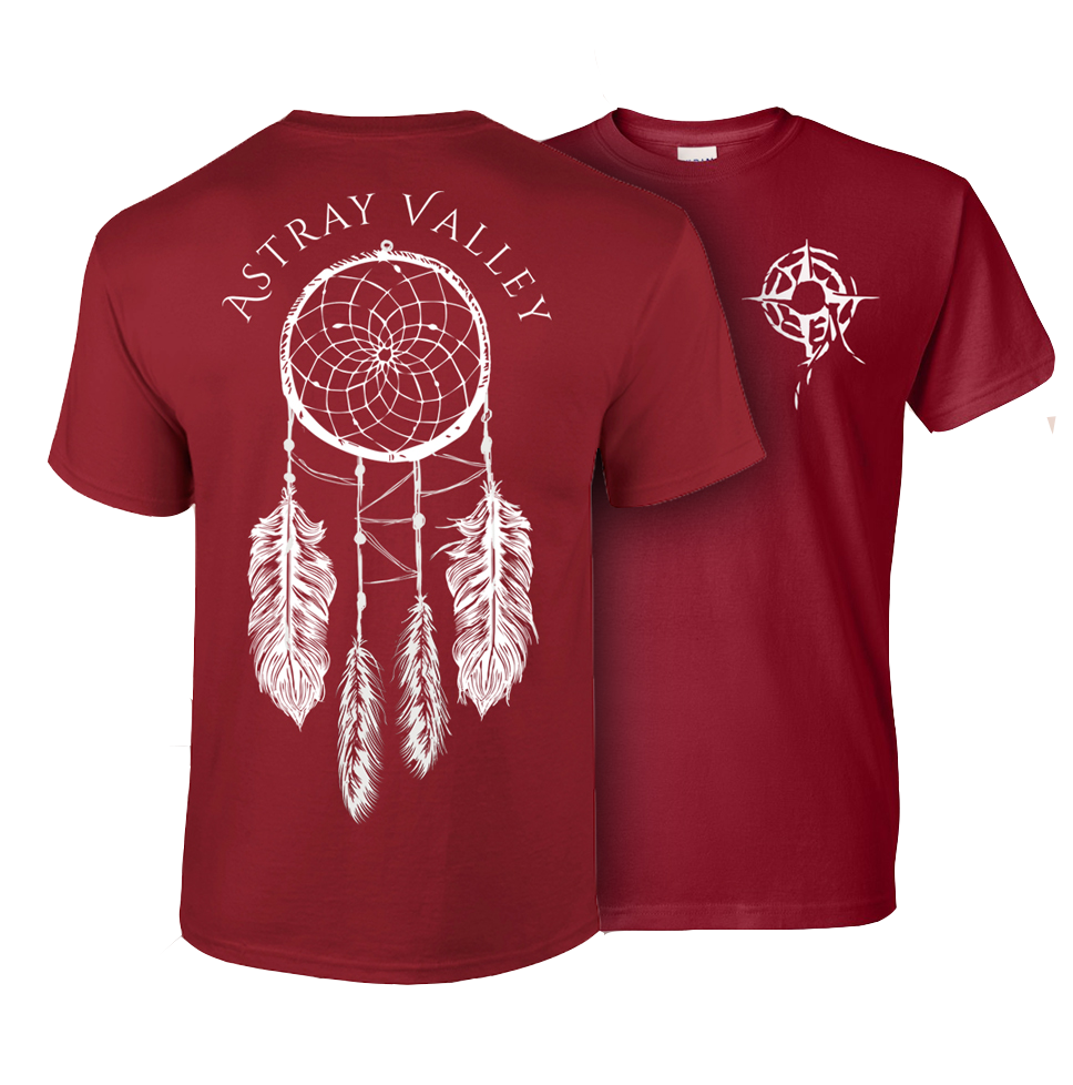 'Dreamcatchers' T-Shirt / Maroon